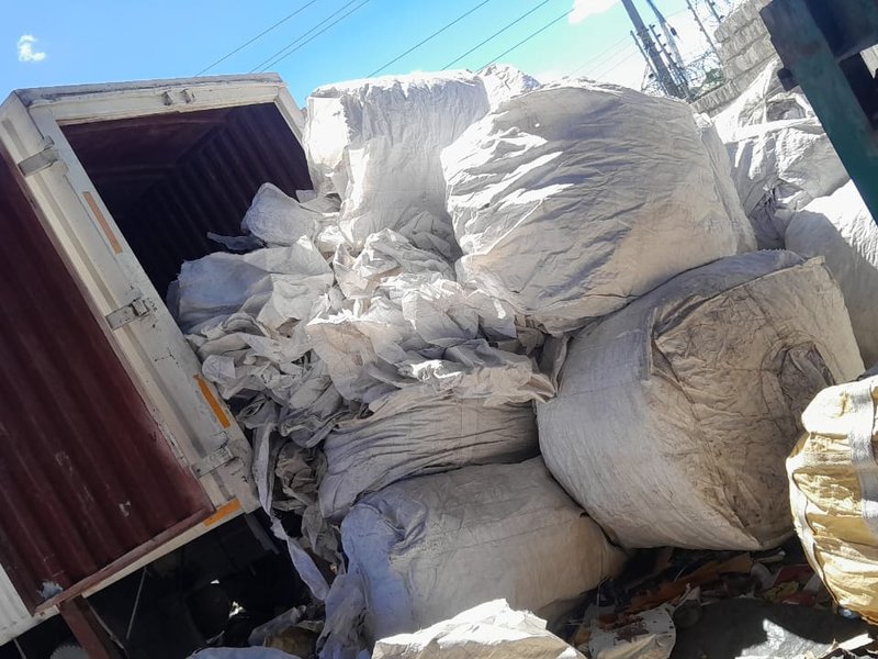 Inside the Everest recycling and sorting facility in Bamburi