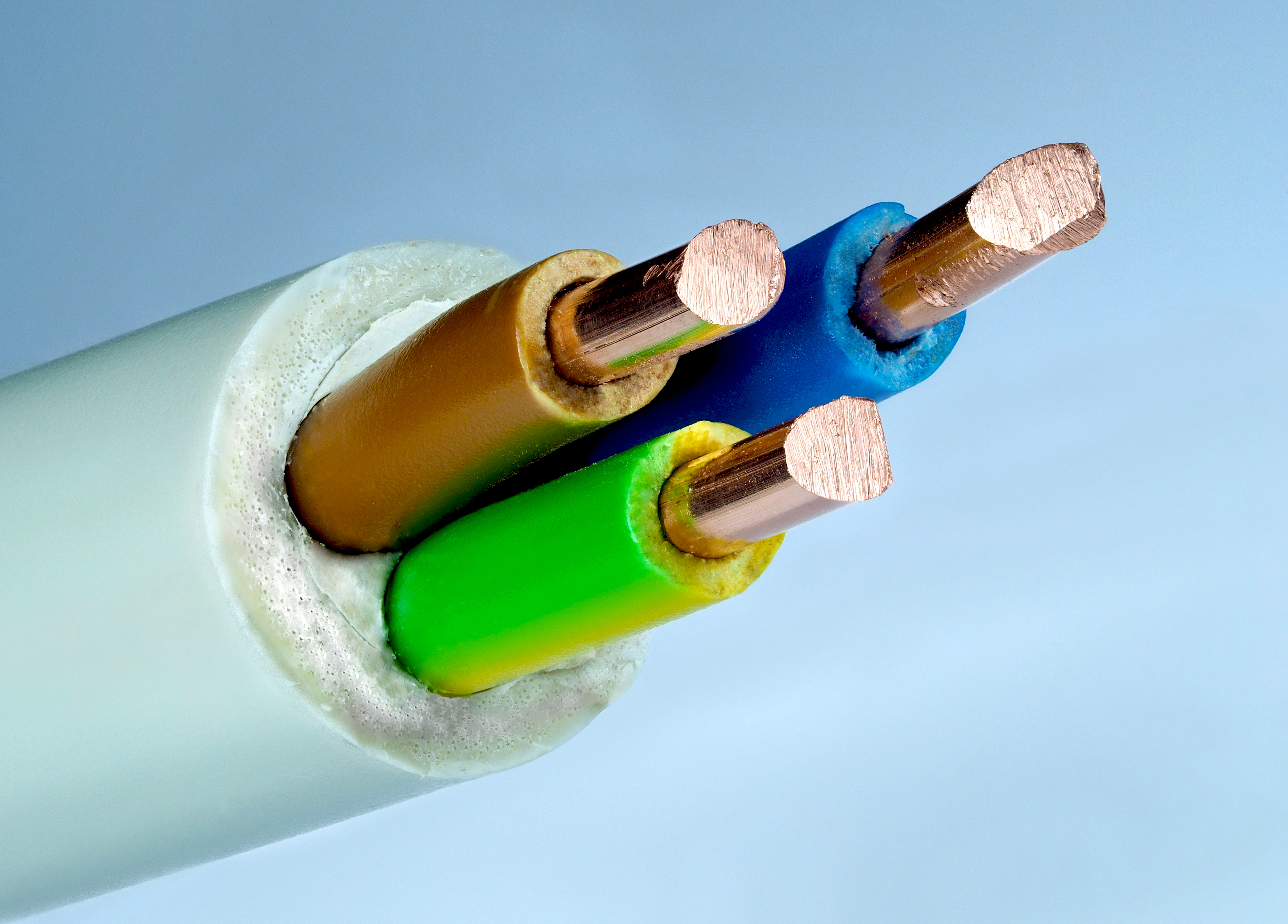 Stripped copper wire and cable scrap for metal recycling